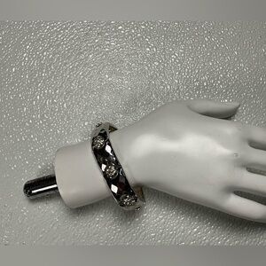 Stainless‎ Steel Rhinestone Elastic Bracelet